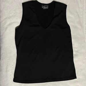 Dynamite Black V-Neck Sleeveless Tank